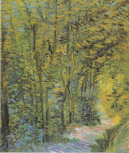 Vincent Van Gogh Forest-way France oil painting art
